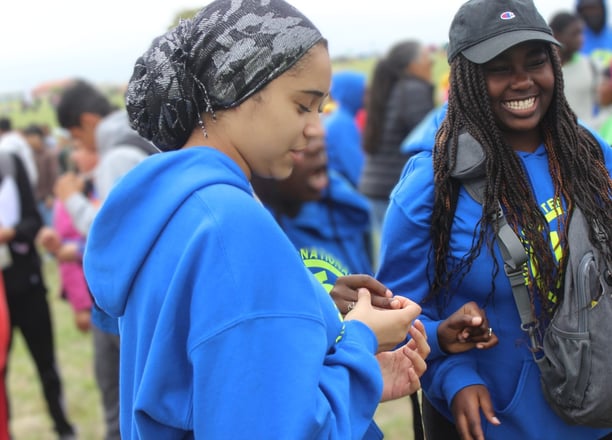 Pathfinders enjoying working together