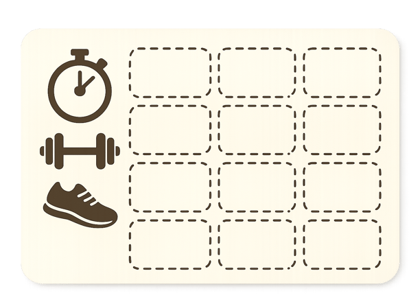 10 x online punch card for personal training
