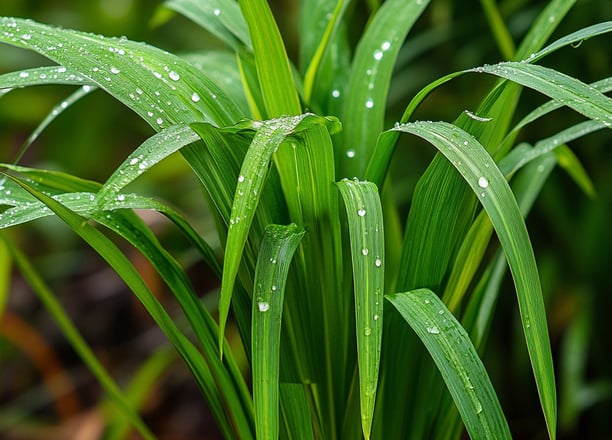 Touffes de lemongrass