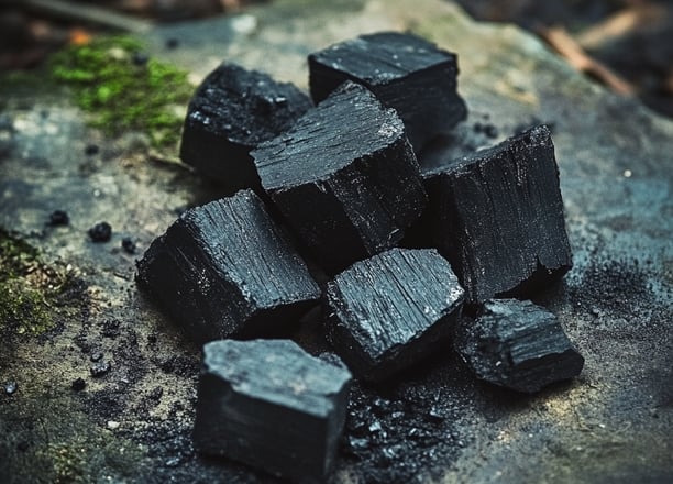 Charbon noir végétal cosmétique