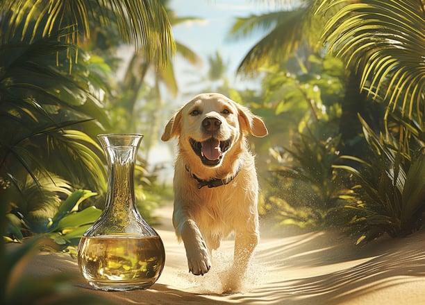 Golden retriever et coco glucoside