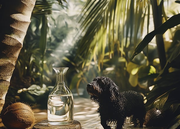 Chien d'eau et lauryl glycoside