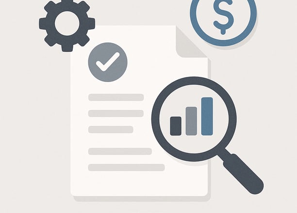 imagen minimalista que representa el diagnostico de una auditoria gratuita a empresas pymes pequeñas