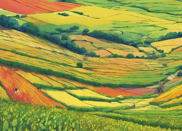 A trekking near the colored fields of lentils that celebrates this prized legume of Castelluccio 