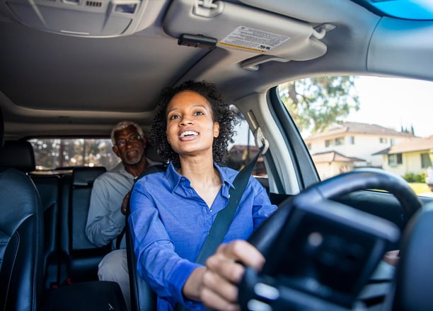 This image demonstrates our team transporting a client to an appointment, showcasing our commitment to reliable and professio