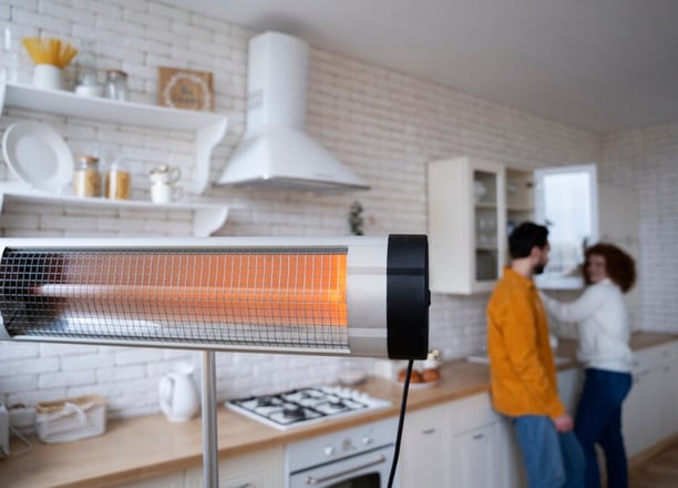 Chauffage radiant électrique dans une famille bretonne à Concarneau Finistère