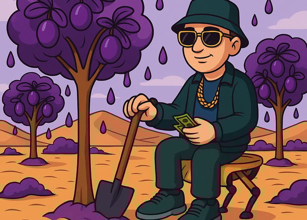 Aufforstungsprojekt der Hustensaft Jüngling Forest & Climate Division in einer ariden Region.