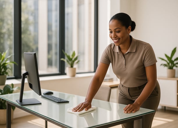 Commercial office cleaning service by Dust Be Gone creating productive workspace in Scottsdale