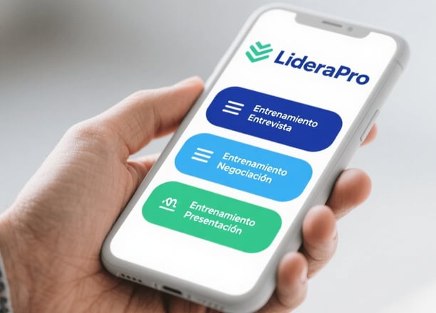 App LideraPro para entrenamiento de la comunicación con IA para el liderazgo persuasivo