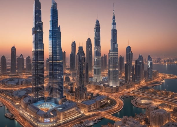 A view of the upper floors of a light-colored building with multiple windows and ornate architectural details. A red and white 'For Sale' sign with contact information is visible on the building's facade. The building is surrounded by greenery, and there are overhead utility lines. The sky above is partly cloudy with patches of blue.