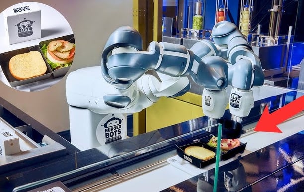 abb robot makes burgers