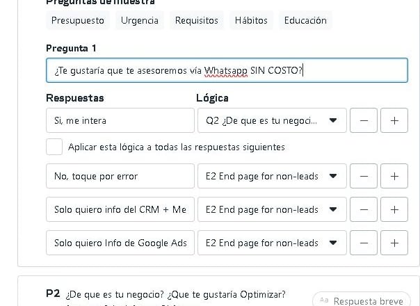 Ejemplo de anuncio