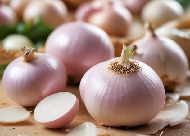 A close-up view of mixed chopped vegetables including pieces of broccoli, green cucumbers, and orange carrots, all spread out on a surface. The image has a shallow depth of field with the focus on the central vegetables, and the background appearing blurry.