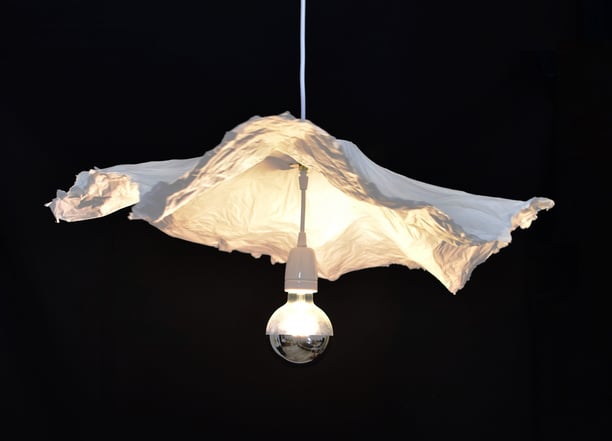 fleur suspension papier luminaire sète