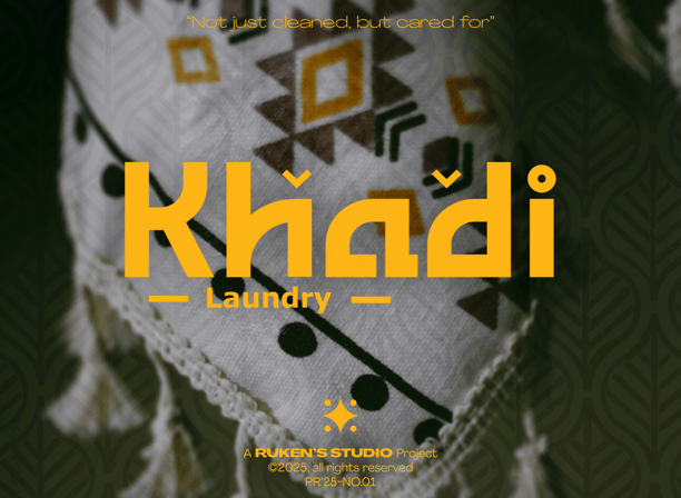 Khadi Laundry Brand Design and Visual Identity Project Cover