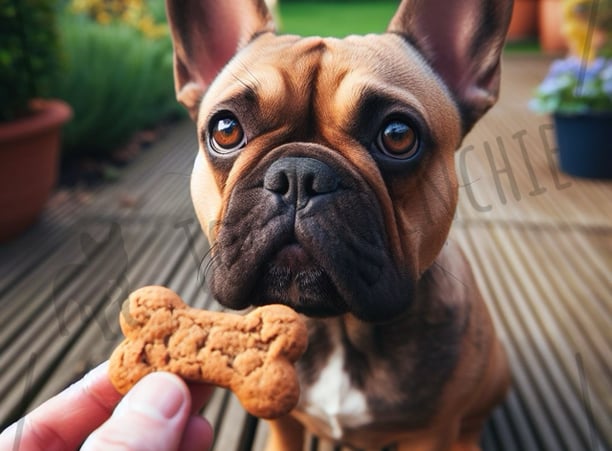 Bulldog Frances premio golosina