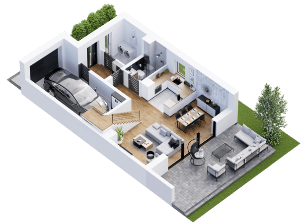 3D plano vizualizavimas