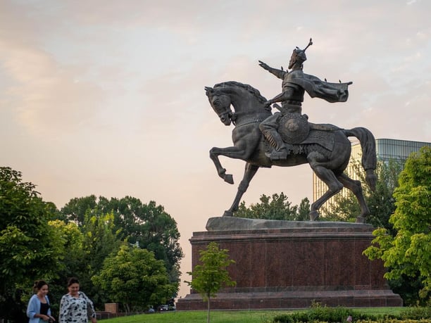 Amir-Temur's statue in Tashkent