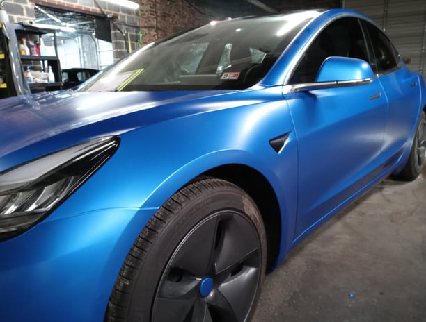 3M Certified Vehicle Wrap, 3M 2080 Matte Blue Metallic, Action Installation & Project Management, Asheville NC