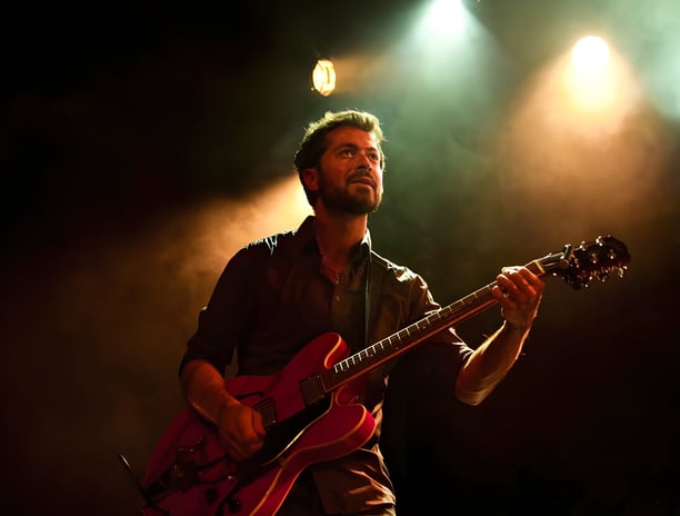 a man with a beard and a guitar