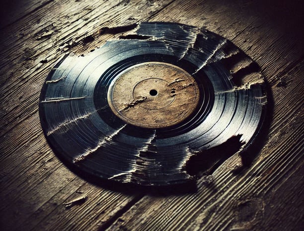 A broken record.