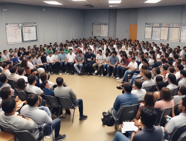 A black and white poster is taped to a pole, containing text about ways to help social justice causes. The poster mentions donating to various funds, signing petitions, getting educated on issues, and using personal privilege to speak up.