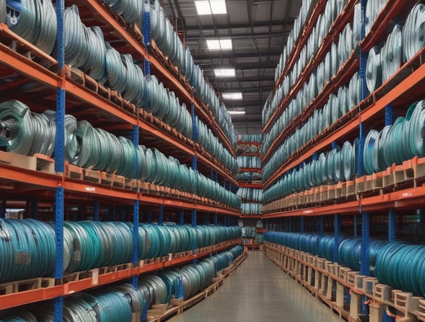 Racking full of industrial products
