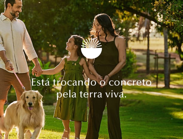 Está trocando o concreto pela terra viva.