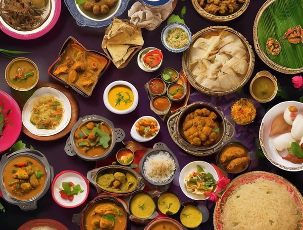 a plate of food on a wooden table