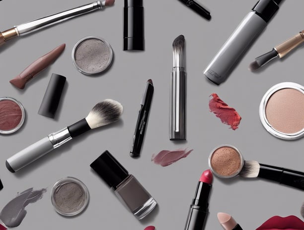 two black and white bottles