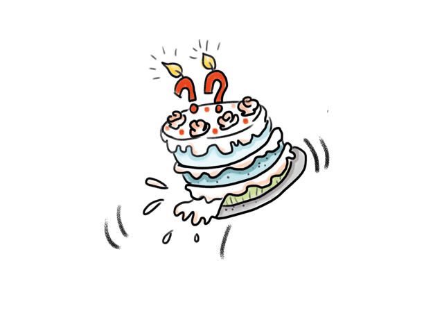 Comiczeichung Torte Illustration Franziska Rosenteich