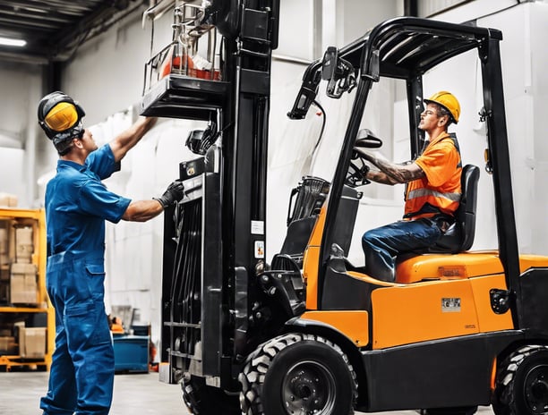 an orange and black car parked in a parking lot