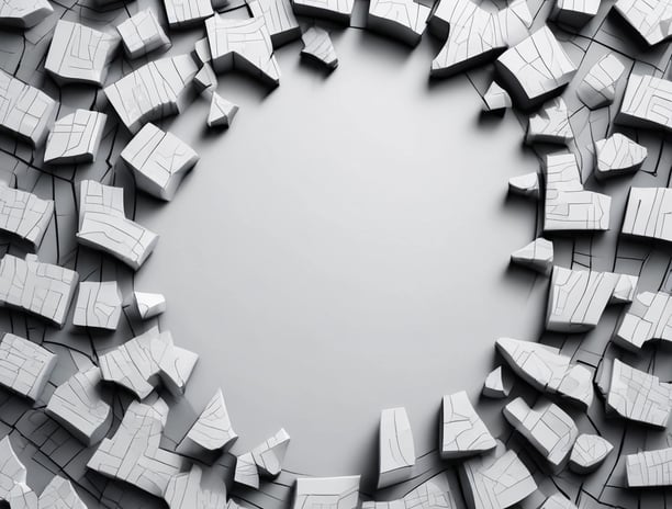 A group of men in suits gather in a room with wooden chairs and bookshelves. The room features a high ceiling with hanging lights and a brick fireplace at the far end. Some men are seated, while others stand around the perimeter, engaging with one another.