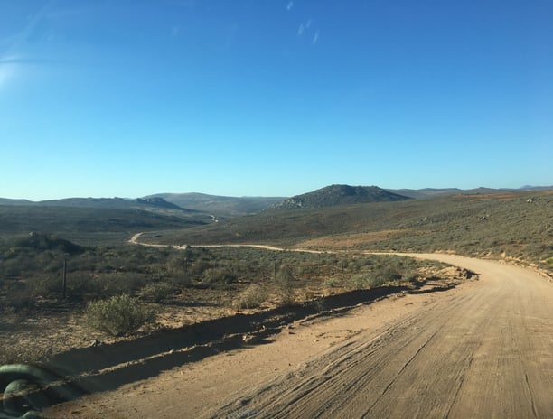 Dirt roads travelling through africa