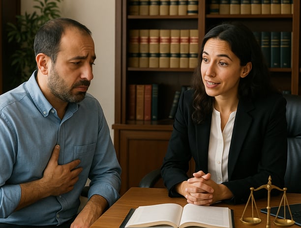 Hasta ameliyat hatasında tazminat hakkında avukattan bilgi alıyor