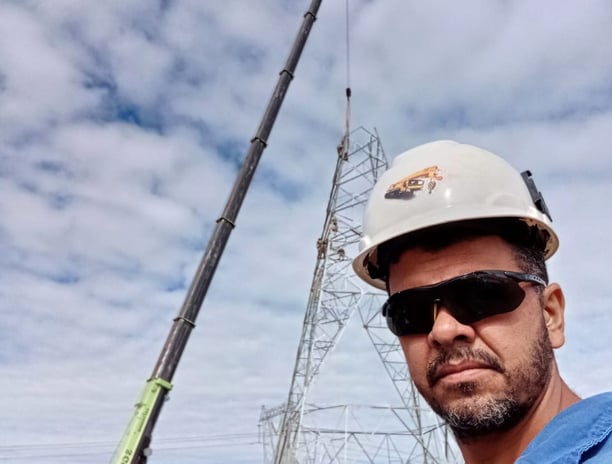 Operador de Guindastes em ação