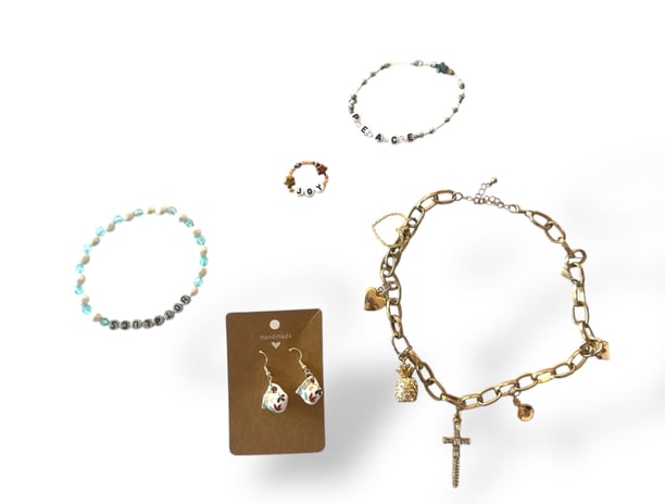 a collection of jewelry and jewelry