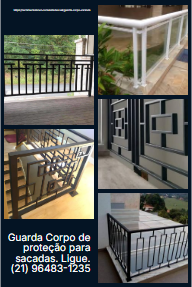 Gruarda corpo para varandas