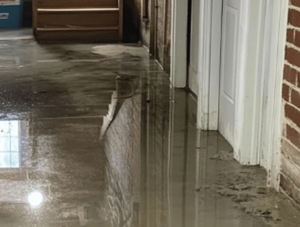 flooded basement