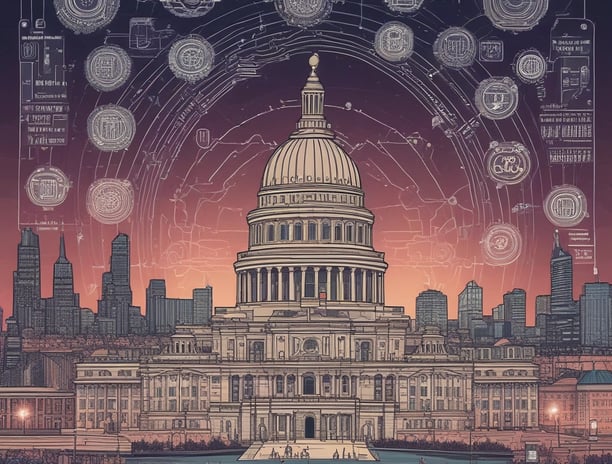 A conference room with a long wooden table surrounded by chairs covered in protective plastic. Multiple computer monitors are placed on tables against the walls, each displaying nature-themed images. The walls are lined with wood paneling, and a sign indicating a center for artificial intelligence is displayed at the front. There are decorative flower arrangements on the table, and the overall setup suggests a professional environment.