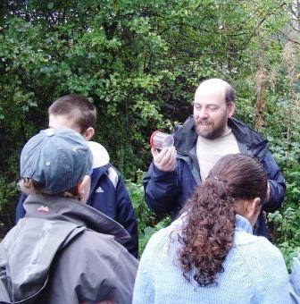 Graham talking to minibeast group