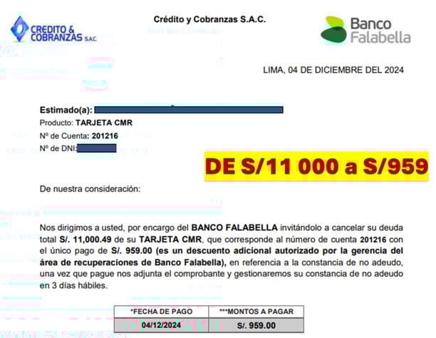 a lettered notice to the bank of the bank of the bank of the bank