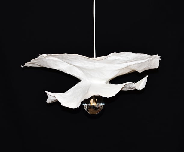 fleur suspension papier luminaire sète