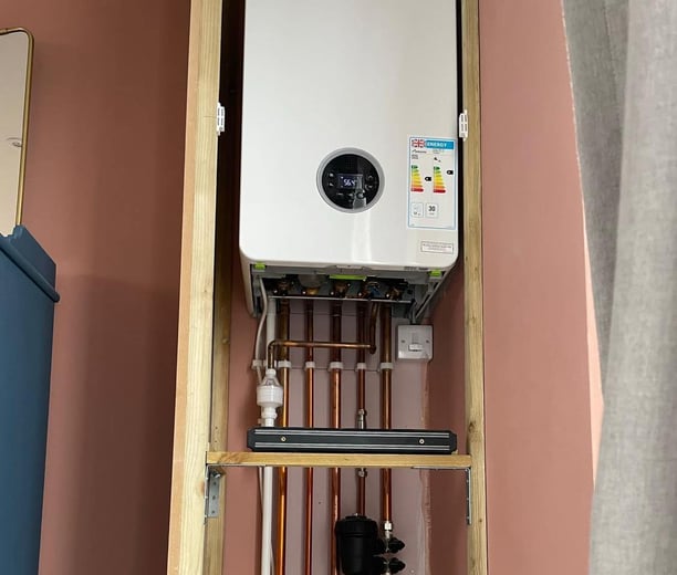 Photo of new boiler installation in Bristol