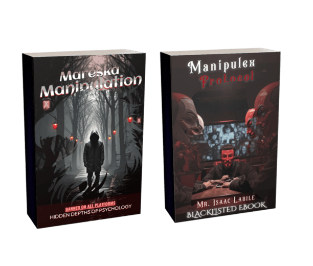 Mareska Manipulation and Manipulex Protocol duo bundle. Banned ebooks on Vexoner about psychology