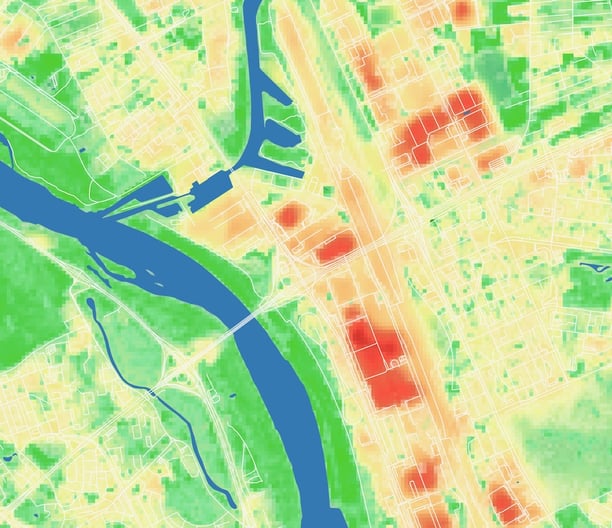 Sustainable urban development map