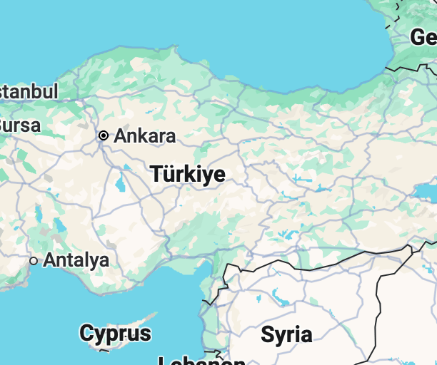 Map of Turkiye