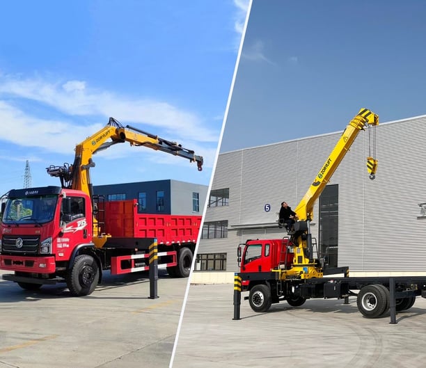 truck mounted knuckle boom crane and telescopic truck mounted crane