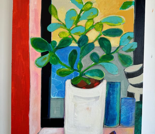 Kitchen Still Life 1 - acrylic on board
