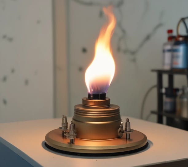 the energy from the flame of a bunsen burner as activation energy